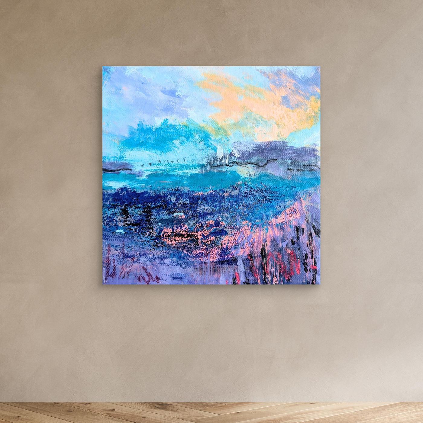 Spring Tide - Abstract Coastal Canvas Print
