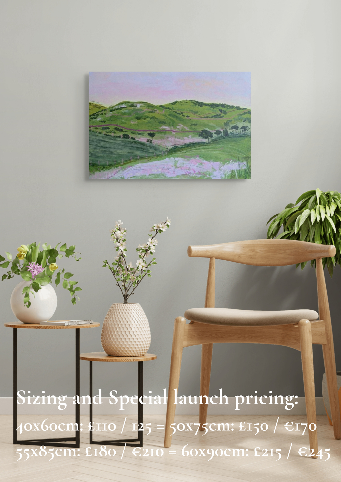 Downs IV - Landscape Canvas Print