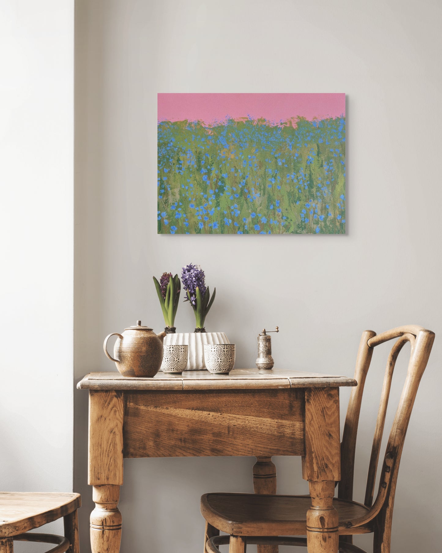 Chicory Field - Floral Canvas Print