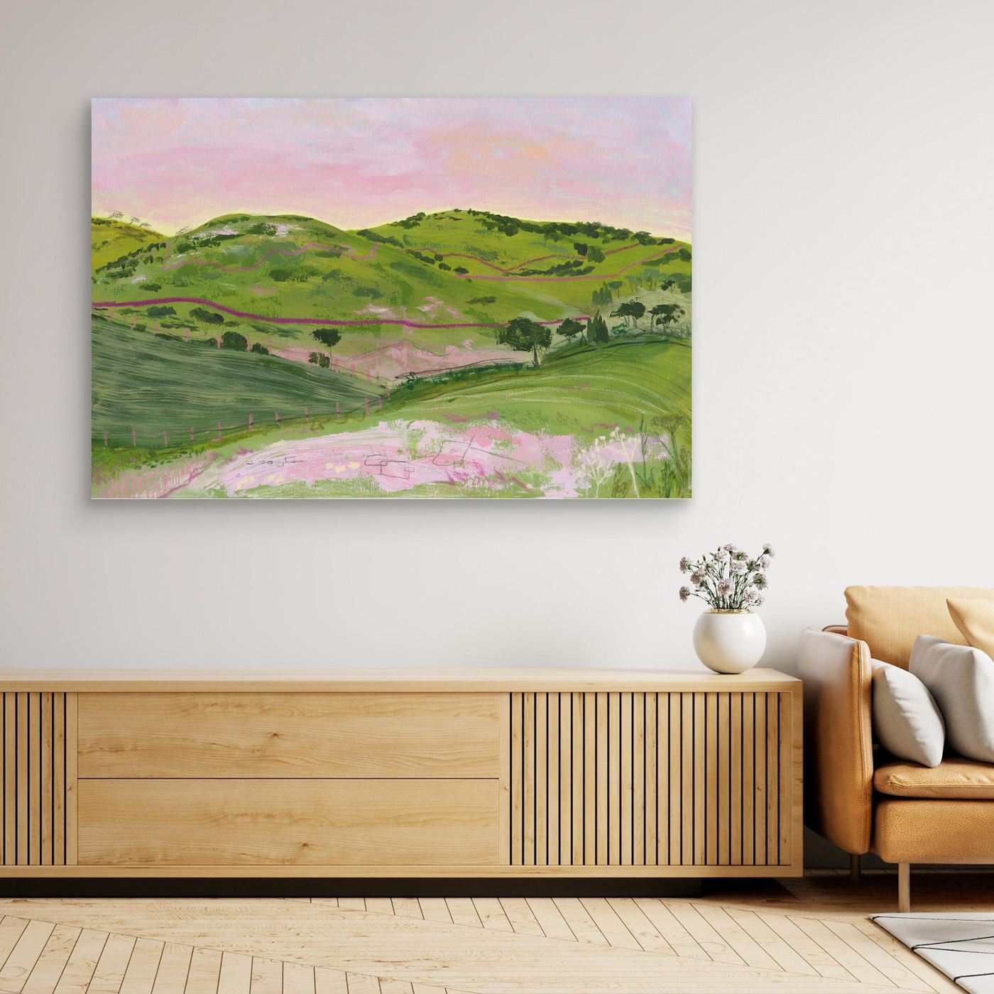 Downs IV - Landscape Canvas Print