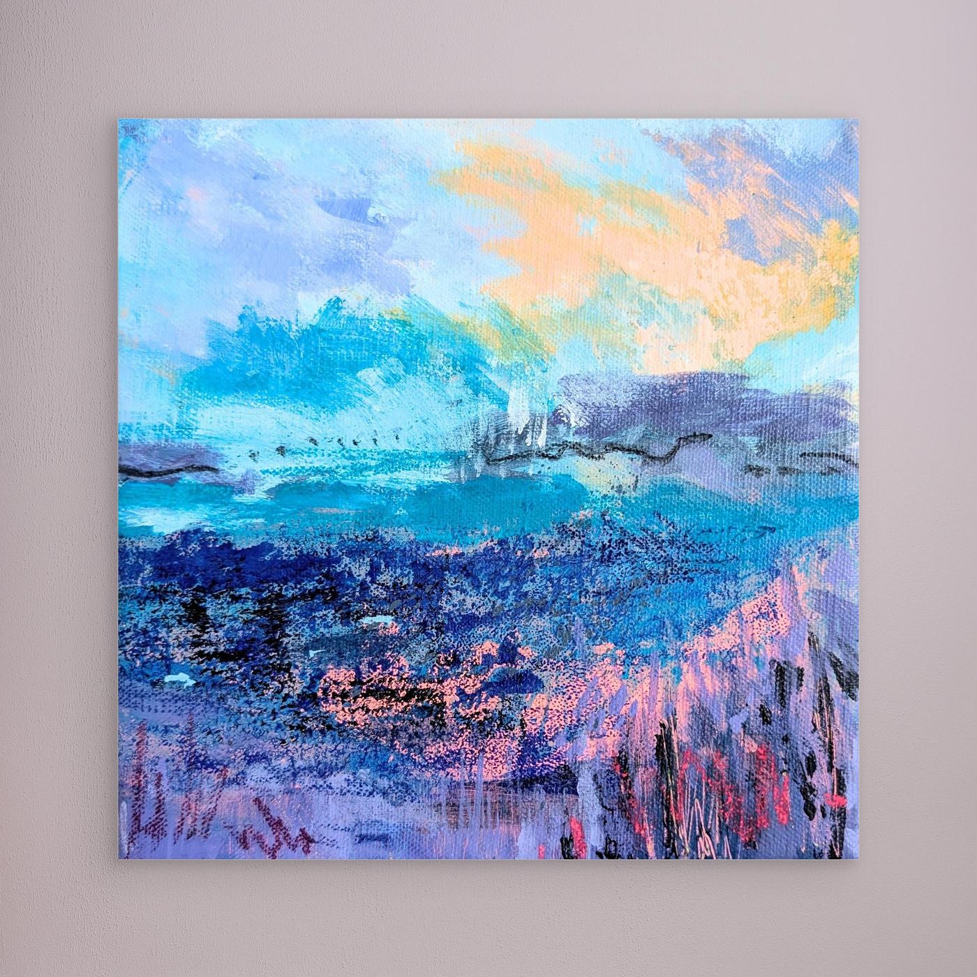 Spring Tide - Abstract Coastal Canvas Print