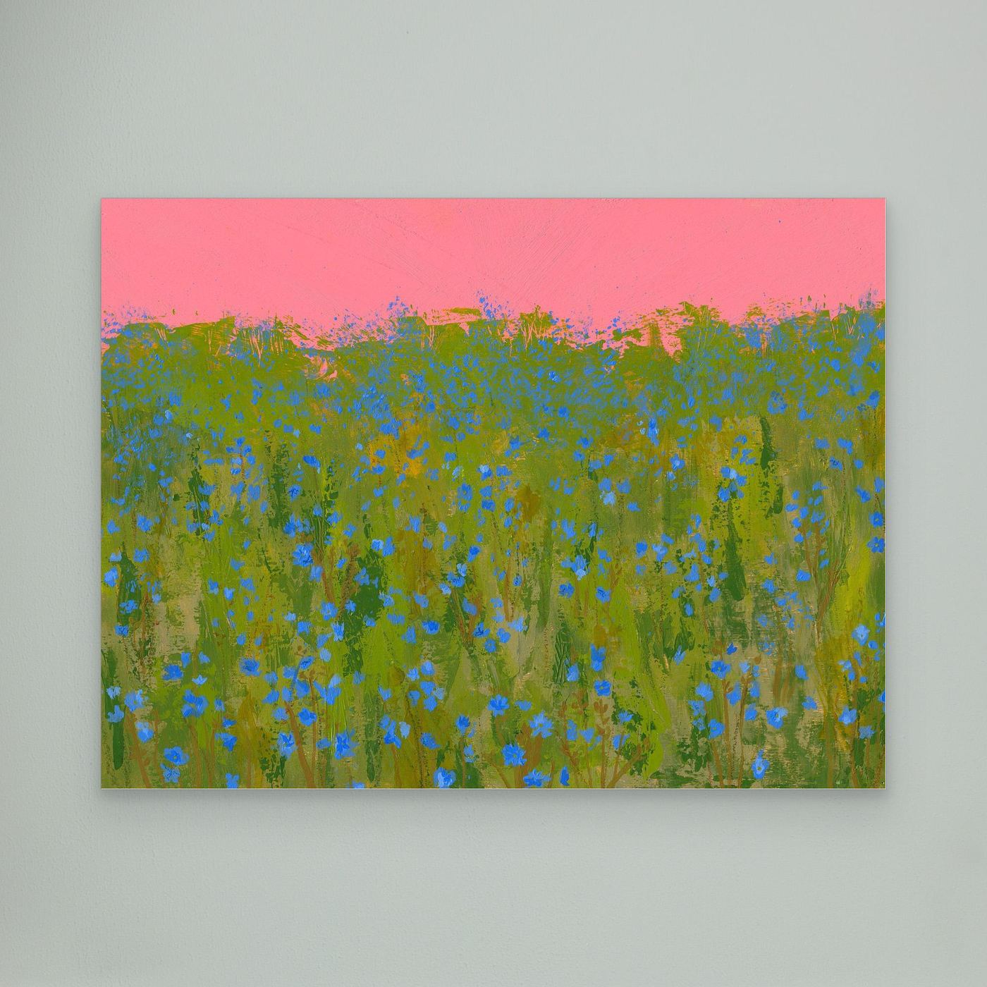 Chicory Field - Floral Canvas Print