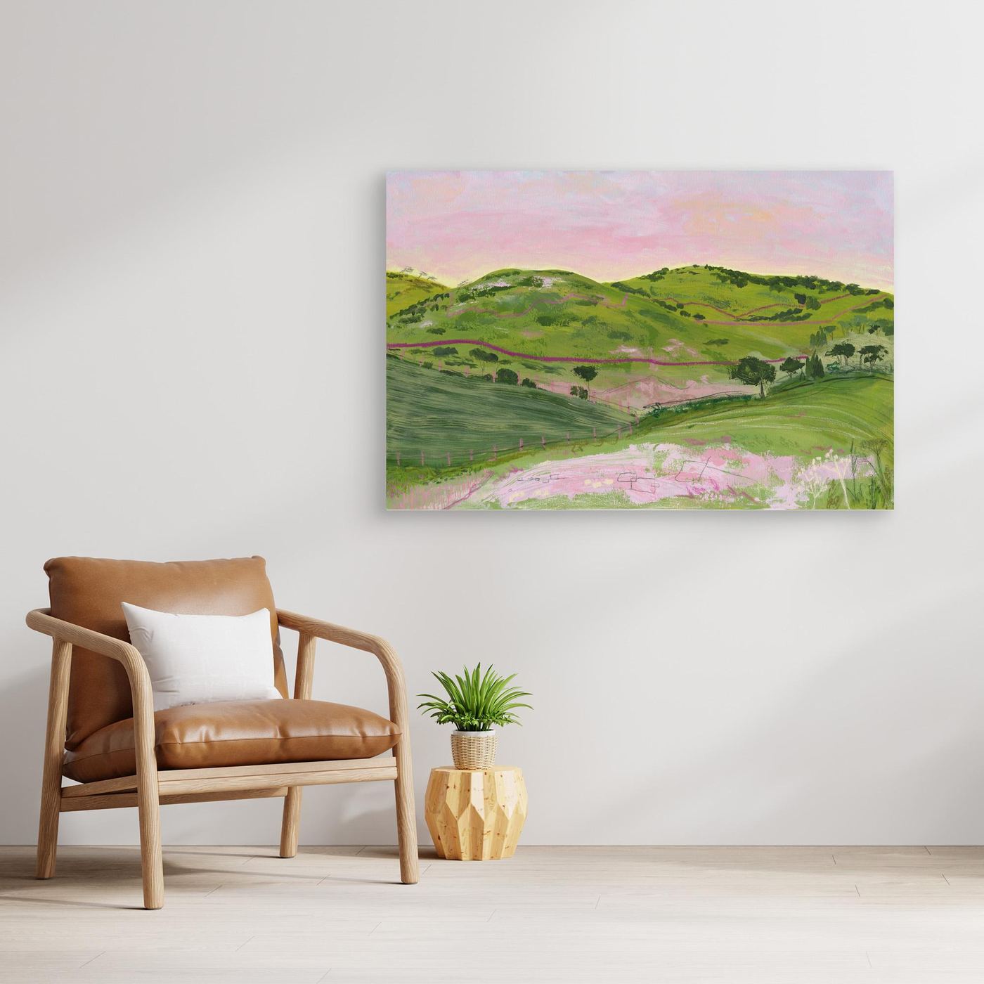 Downs IV - Landscape Canvas Print