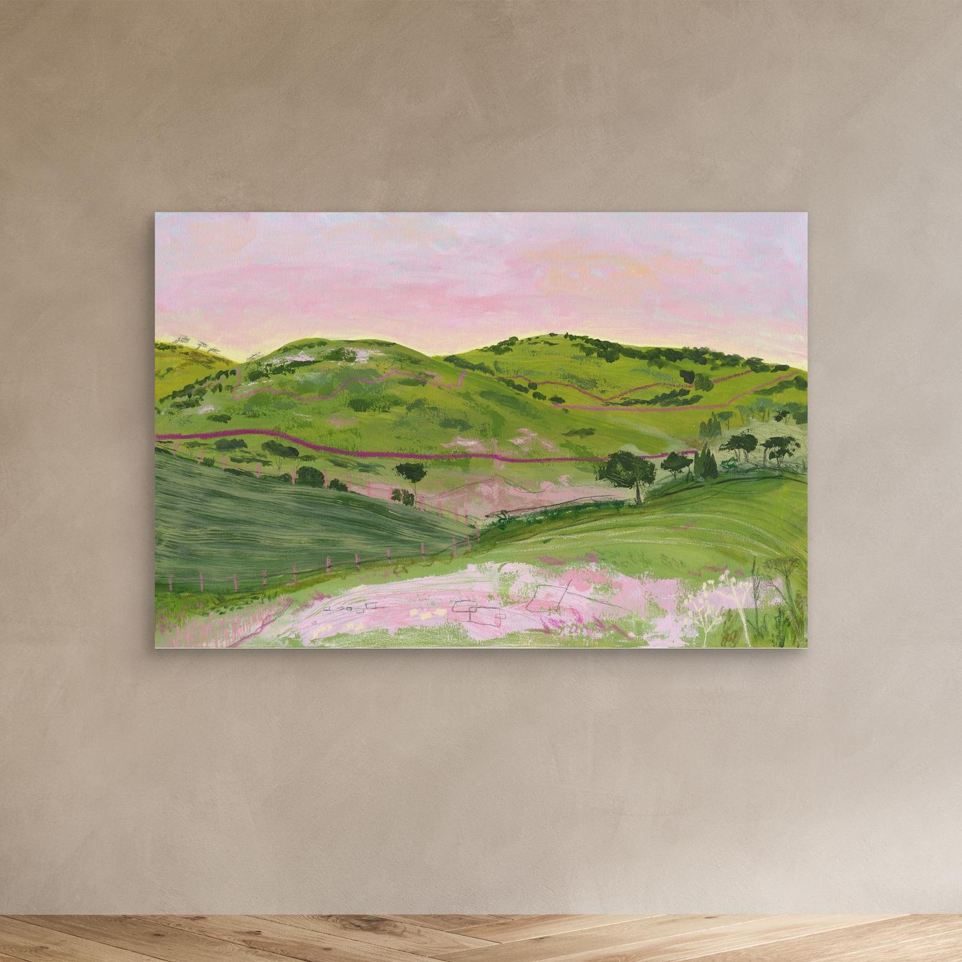 Downs IV - Landscape Canvas Print