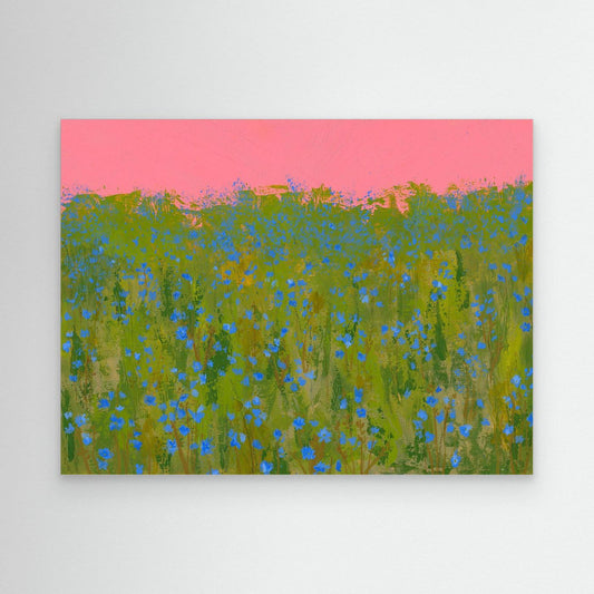 Chicory Field - Floral Canvas Print